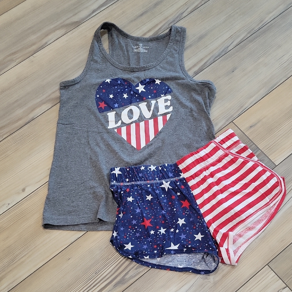 Patriotic Tank and Shorts PJ Set
